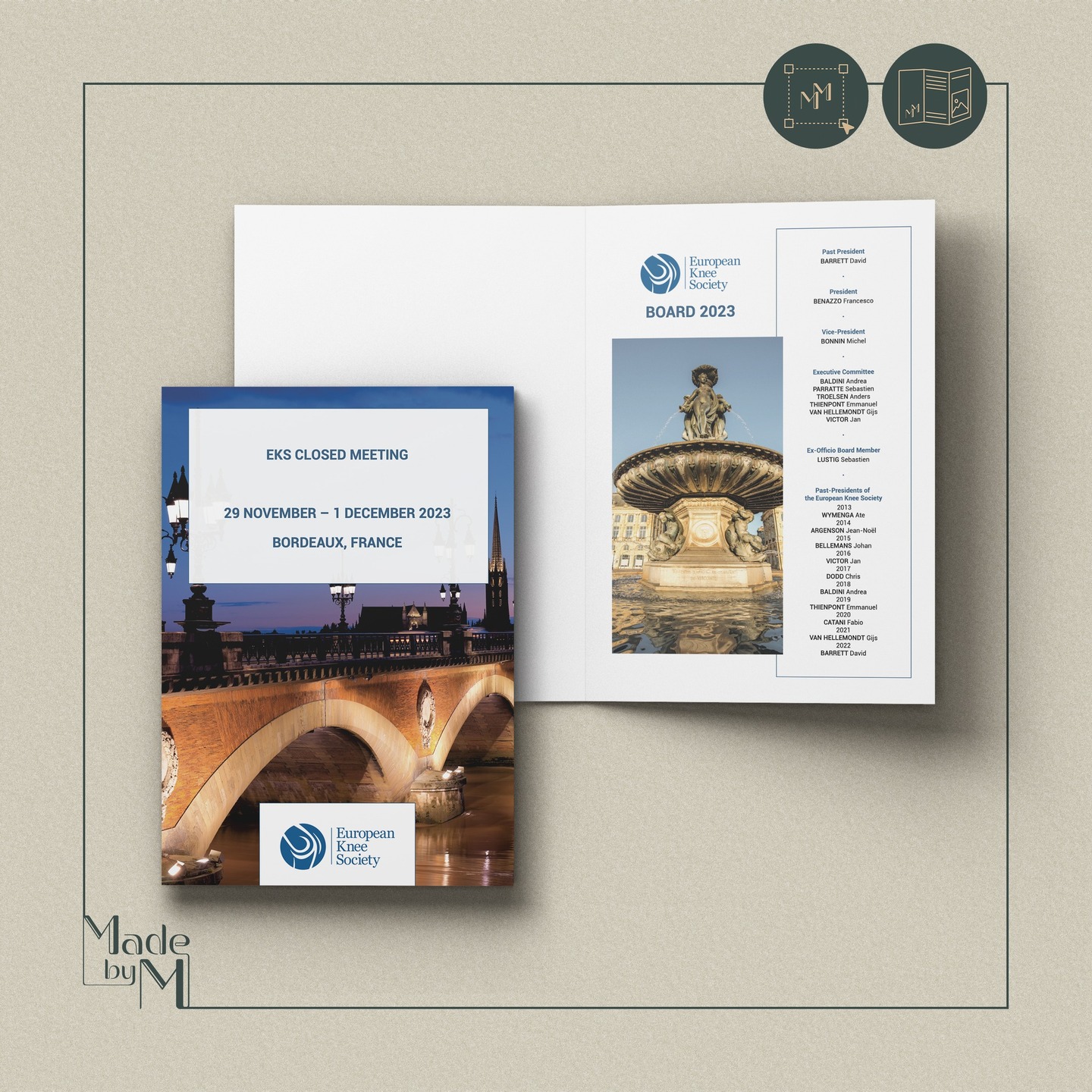 Brochure voor European Knee Society Ook graag iets laten ontwerpen? Contacteer ons…